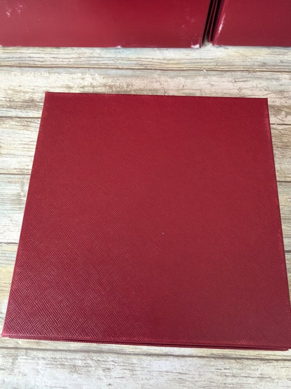 Set of 3 Cartier Red Presentation Jewelry Boxes Gold Logo - Empty - Picture 11 of 16